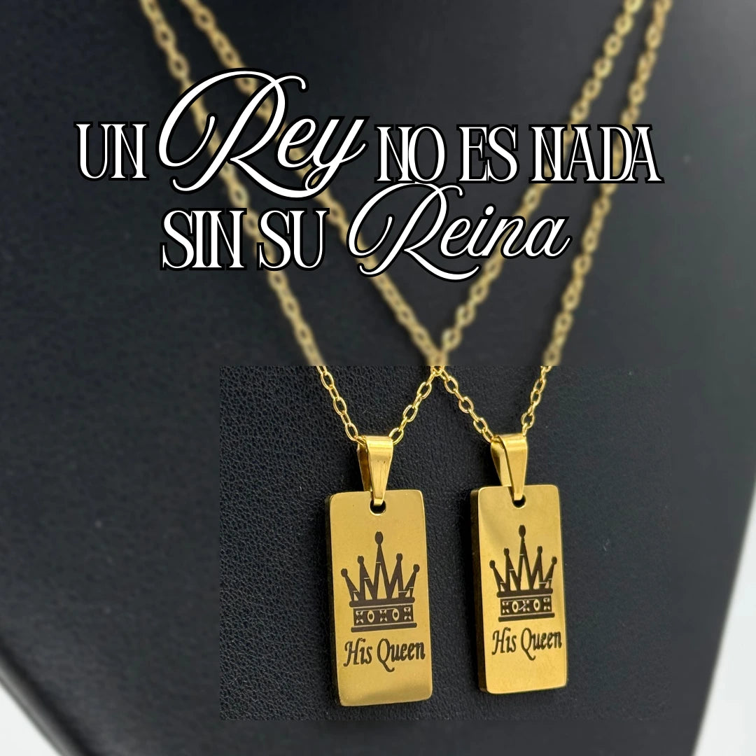 👑CADENAS PARA PAREJA - BAÑO ORO 18K