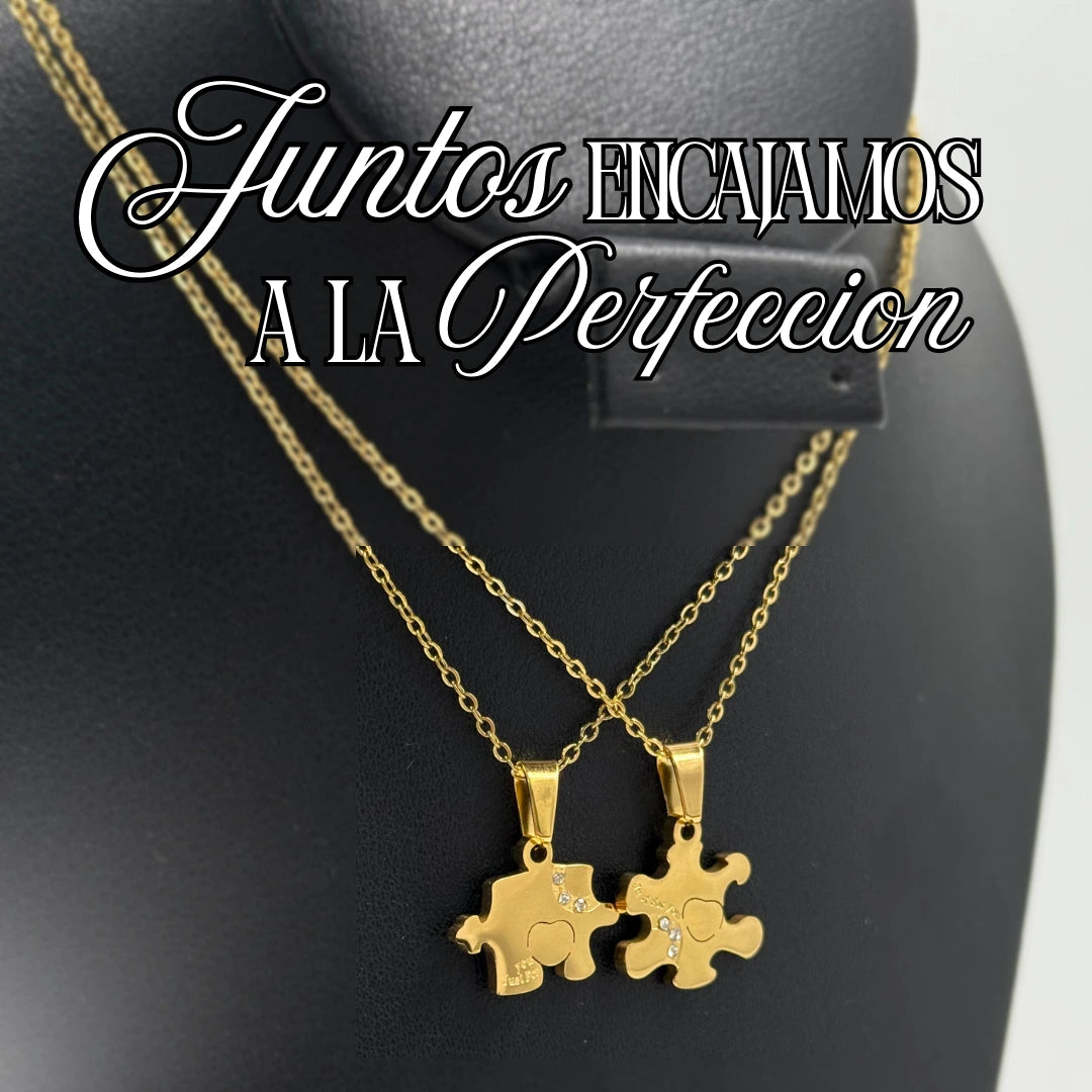 👑CADENAS PARA PAREJA - BAÑO ORO 18K