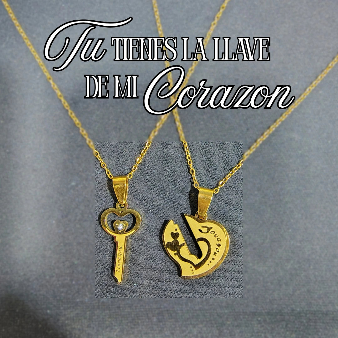 👑CADENAS PARA PAREJA - BAÑO ORO 18K