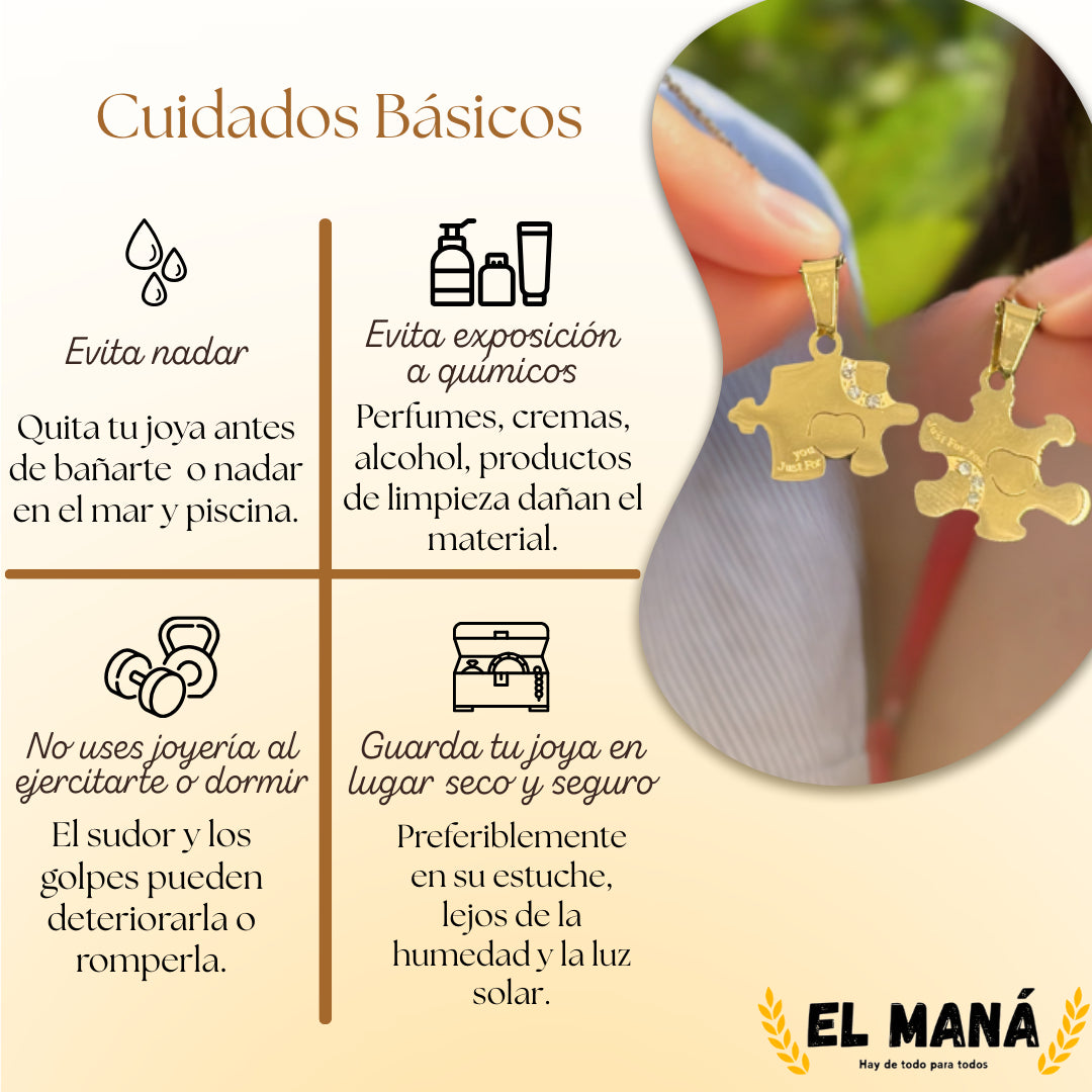👑CADENAS PARA PAREJA - BAÑO ORO 18K
