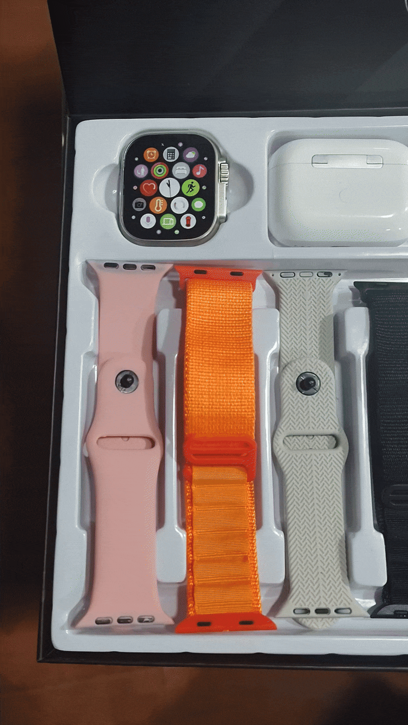 ⌚COMBO SMARTWATCH + AUDÍFONOS + 8 CORREAS - OFERTA DEL MES💎