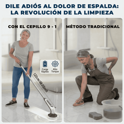 Cepillo 9 en 1 TurboLimpio + Guia de Limpieza🧼