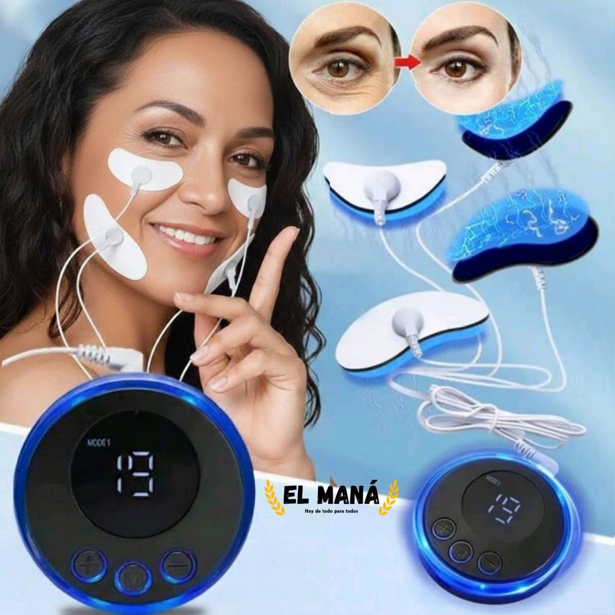Masajeador Facial EMS Con Electrodos - DermaPulse PRO