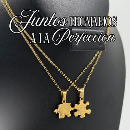 👑CADENAS PARA PAREJA - BAÑO ORO 18K