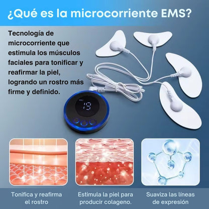 Masajeador Facial EMS Con Electrodos - DermaPulse PRO