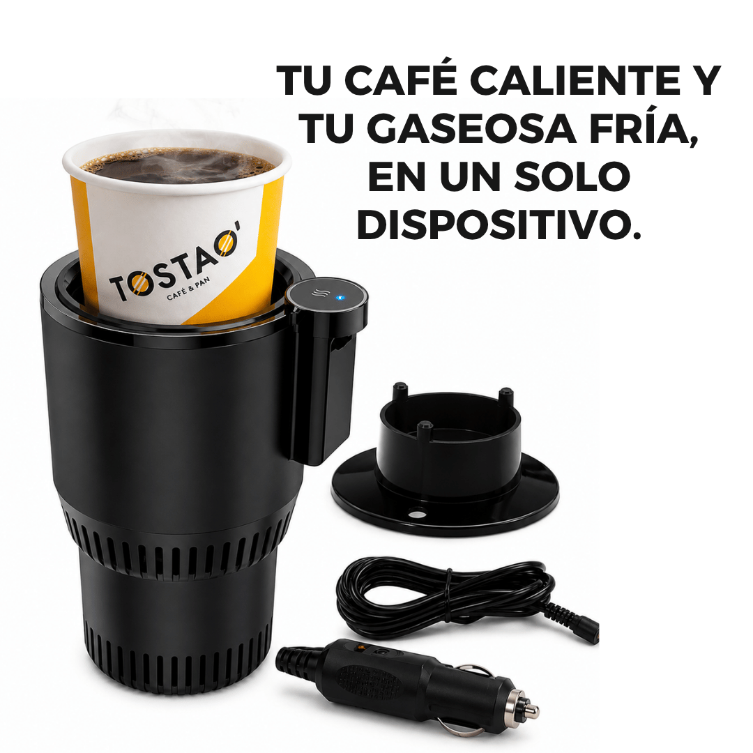 ❄️🔥PORTAVASOS INTELIGENTE 2 en 1 TEMPGO PRO® + REGALO: Portacelular 360º🎁