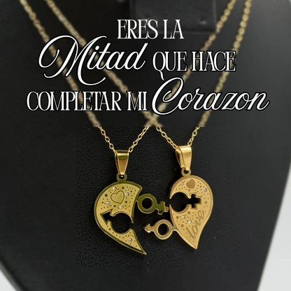 👑CADENAS PARA PAREJA - BAÑO ORO 18K