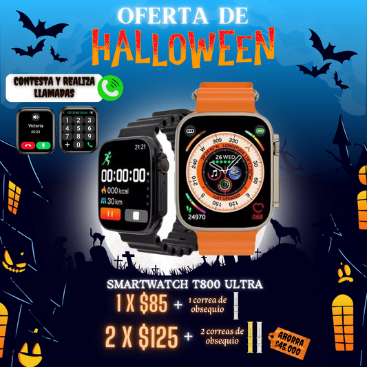 SMARTWATCH T800 ULTRA®💎- OFERTA DE HALLOWEEN 🎃