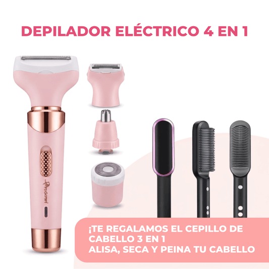 DEPILADOR Full Body 4 en 1 + Regalo Cepillo Secador y Alisador 🎁