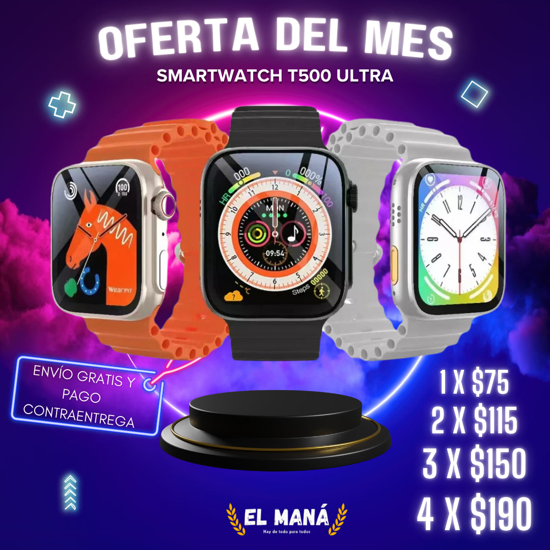 SMARTWATCH T500 PRO®💎- OFERTA DEL MES 🔥